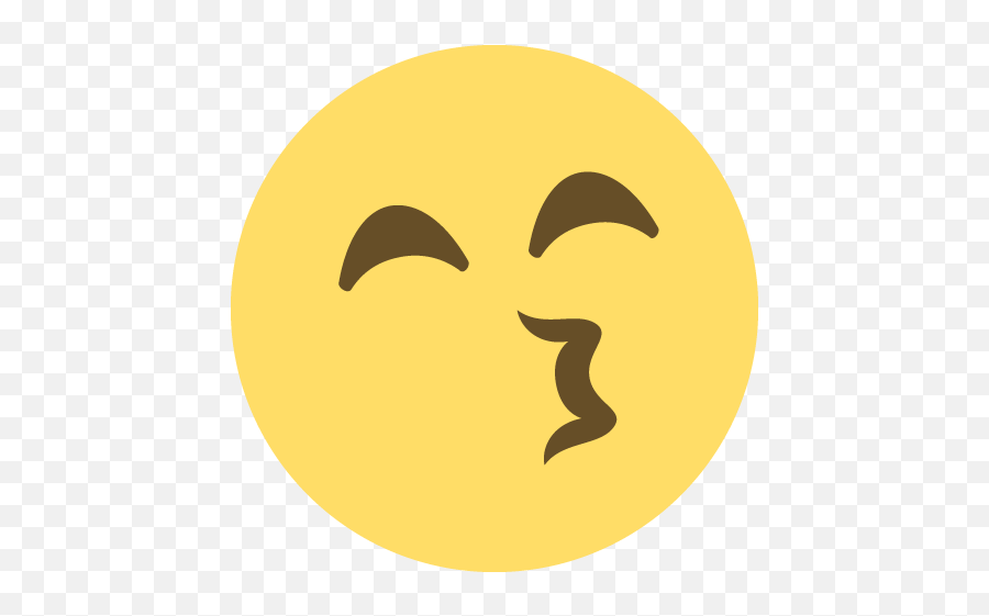 Kissing Face With Smiling Eyes Emoji For Facebook Email - Emoji Piscando Fundo Preto,Emoji Kissing