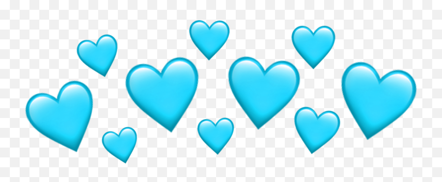 Blue Blueemoji Bluecrown Crown Emoji - Iphone Green Heart Emoji,Emojic