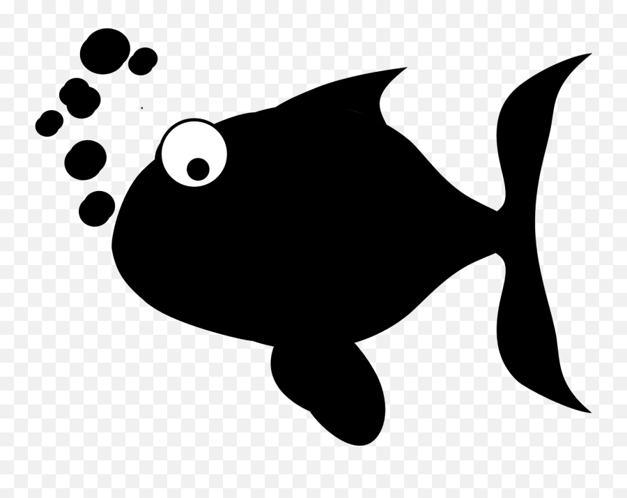 Download Fish Silhouette - Black Fish Clip Art Emoji,Emoji Pez