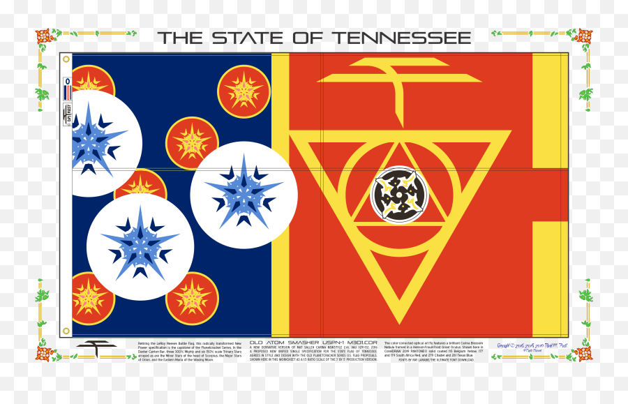 Tennessee State Flag Pantone Colors - Emblem Emoji,Tennessee Emoji