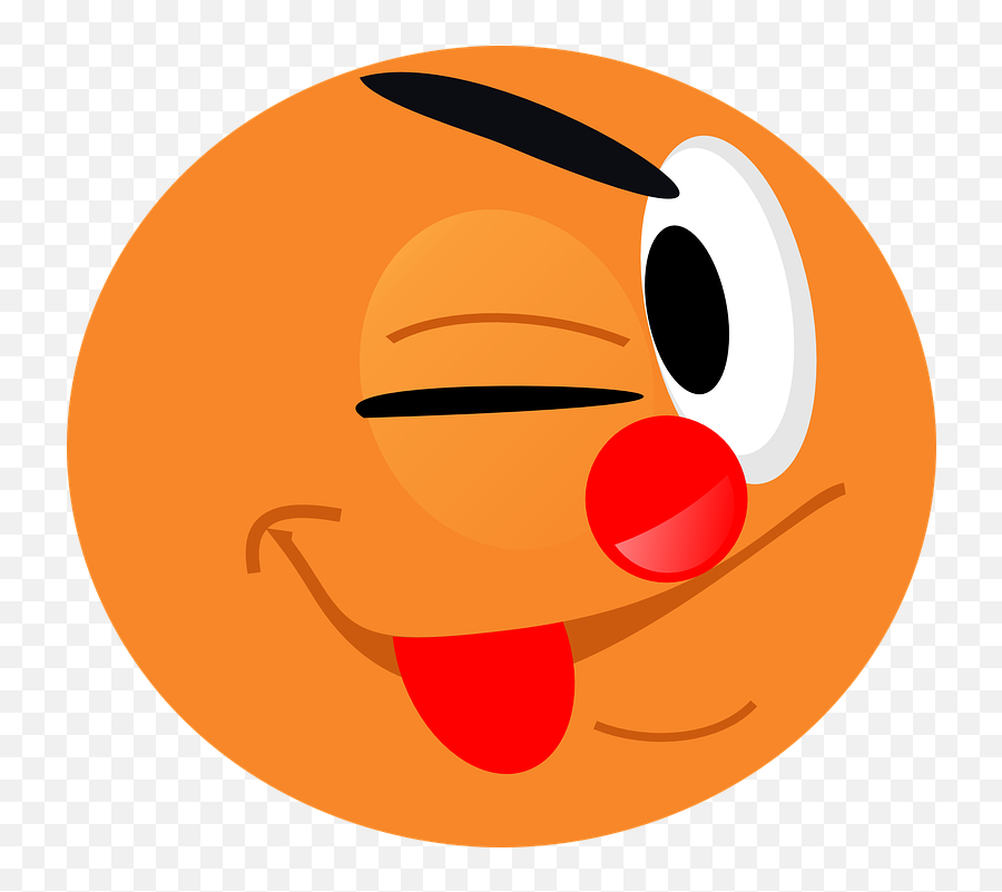 Henry The Smiley Clown Funny - Portable Network Graphics Emoji,Orange Emoji