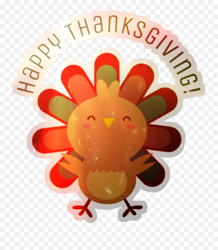 Thanksgiving Adorable Cute Turkey Sticker Challenge Fre - Thanksgiving Emoji,Thanksgiving Turkey Emoji