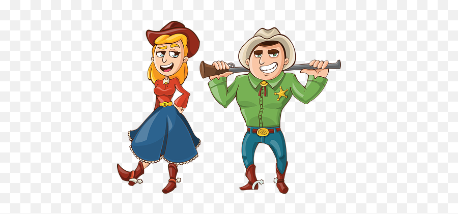 Free Holding Holding Hands Illustrations - Cowboy And Cowgirl Cartoon Emoji,Cowgirl Emoji