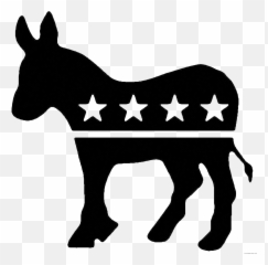 Clipart Democratic Donkey Transparent - Party Emoji