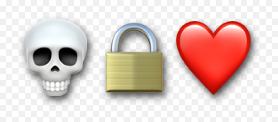 Lock Knife Skull Suicidal Sticker - Heart Emoji,The Lock Emoji