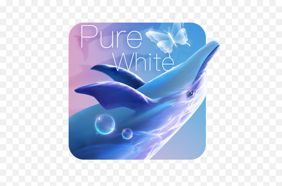 Pure Blue Dolphin Theme - Lovely Emoji,Dolphin Emoji