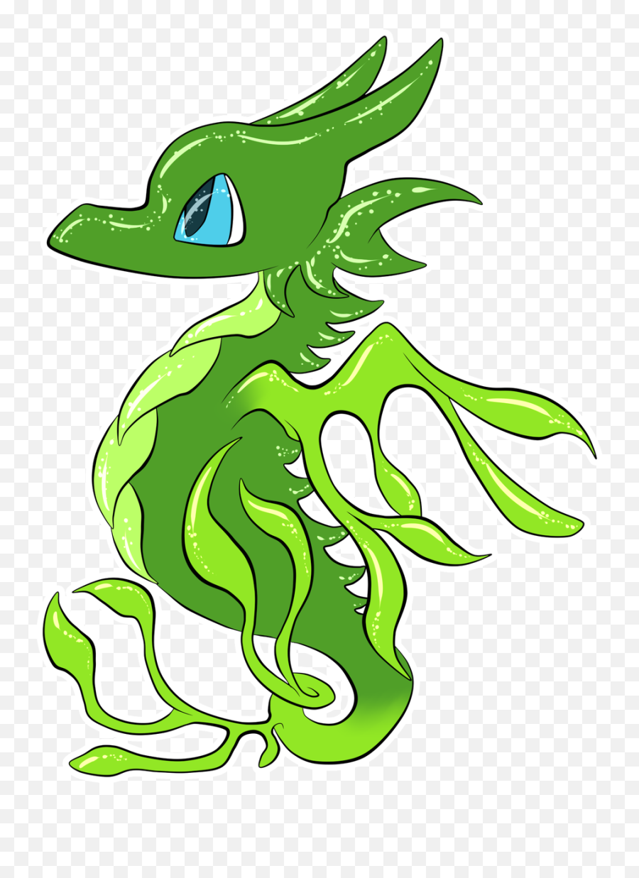 Twitter - Leafy Sea Dragon Cartoon Emoji,Hairy Heart Emoji