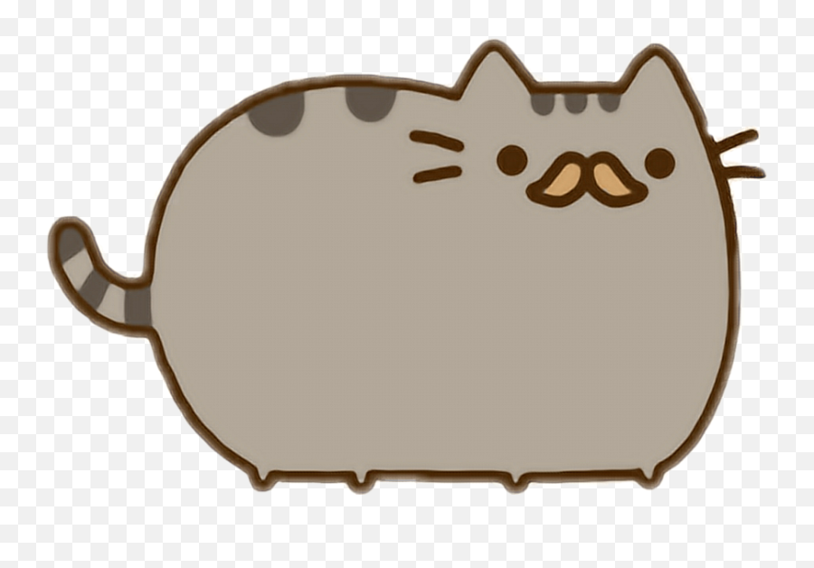 Freetoedit Scmustache Mustache Pusheen Cat Cute - Pusheen Mustache Emoji,Pusheen The Cat Emoji
