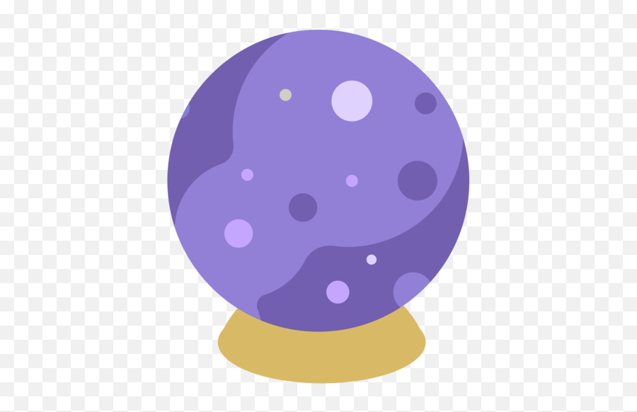 Crystal Ball Emoji - Cartoon Crystal Ball Png,Crystal Ball Emoji
