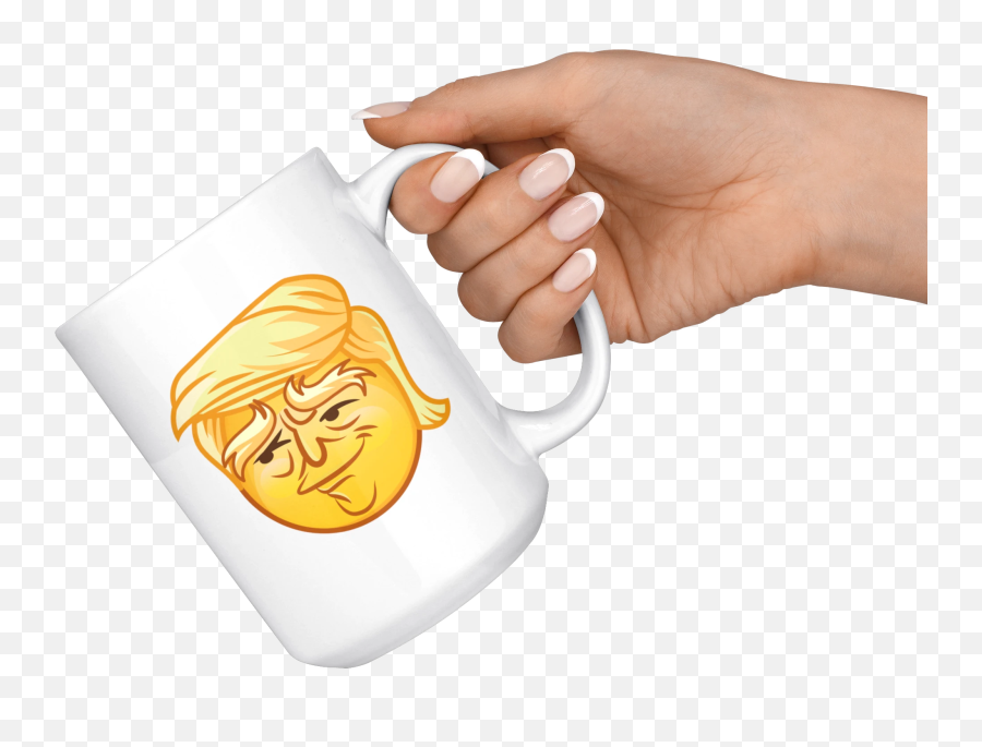 Trump Emoji Mug - Mug,Metal Hand Emoji