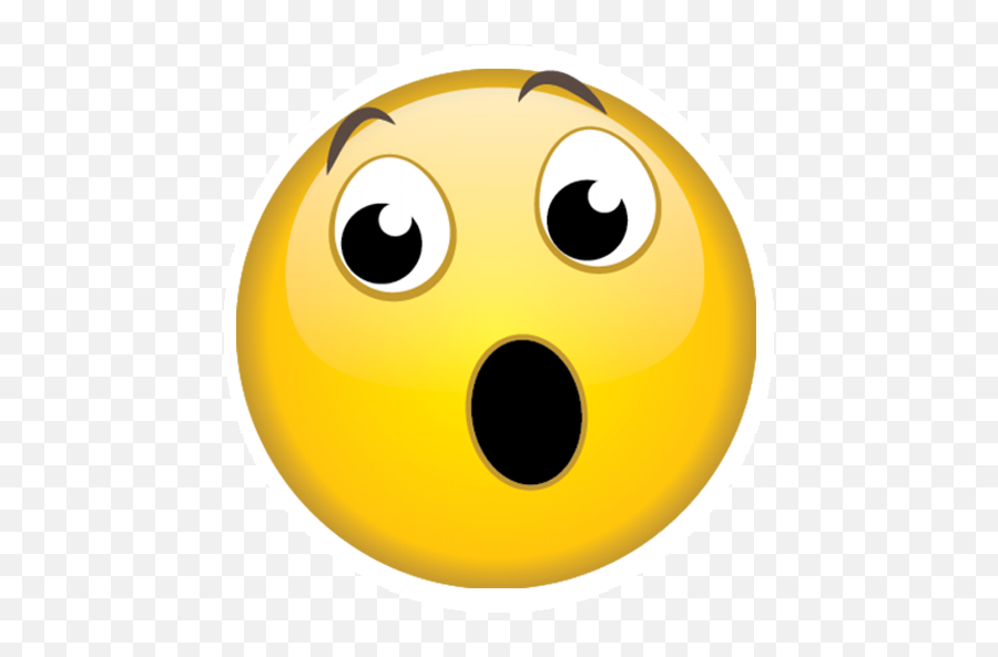 Emoticon Emoji Surprise Happiness Iphone - Transparent Surprised Emoji,Shocked Emoji Png