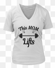 Mom Lifts Barbell T - Active Shirt Emoji,Barbell Emoji