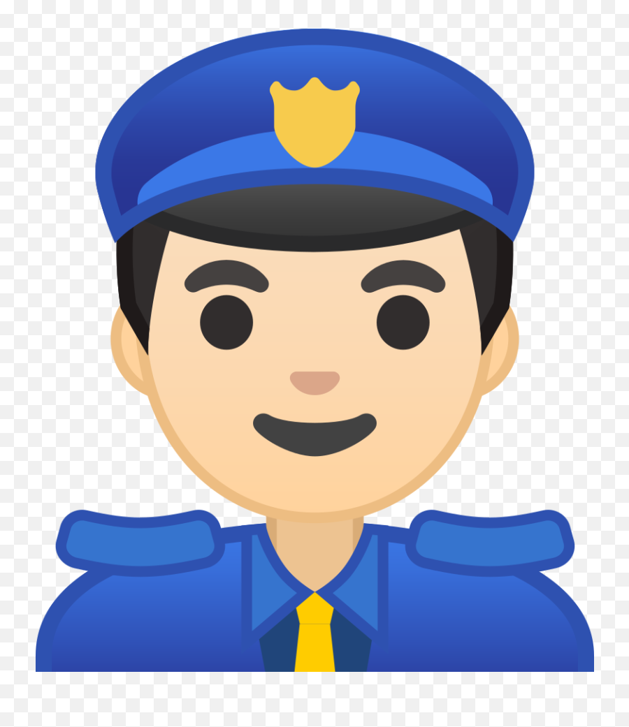 Download Svg Download Png Police Man Emoji - Cartoon Icon Police Officer,Man Emoji