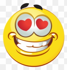 Heart Eyes Emoji Decal - Emotion Fall In Love