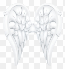 White Angel Wings Clip Art Image - White Angel Wings Clipart Emoji,Wing Emoji