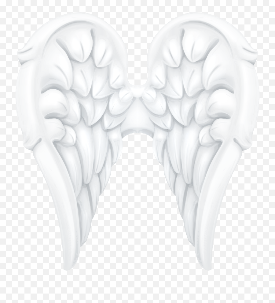 White Angel Wings Clip Art Image - White Angel Wings Clipart Emoji,Wing Emoji