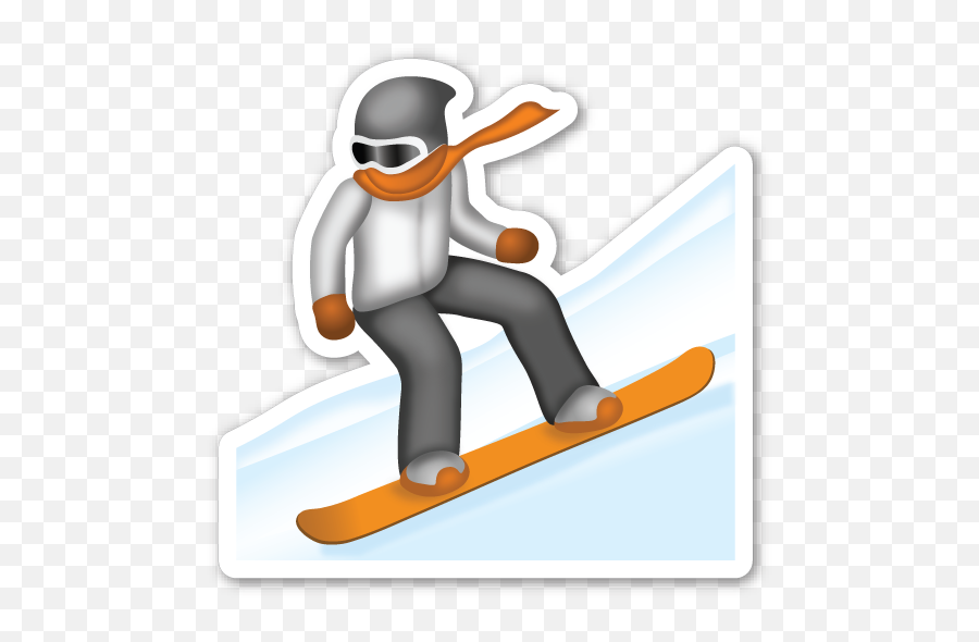 Joint Emoji Clipart - Emoji Snowboard,Winter Emoji