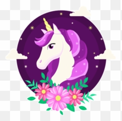 Unicorn Lovely Wolrd Stickers - Illustration Emoji,Purple Horned Emoji