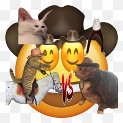 Hiw Would Win Yeet Thicc Yeehaw Fight - Cartoon Emoji,Thicc Emoji