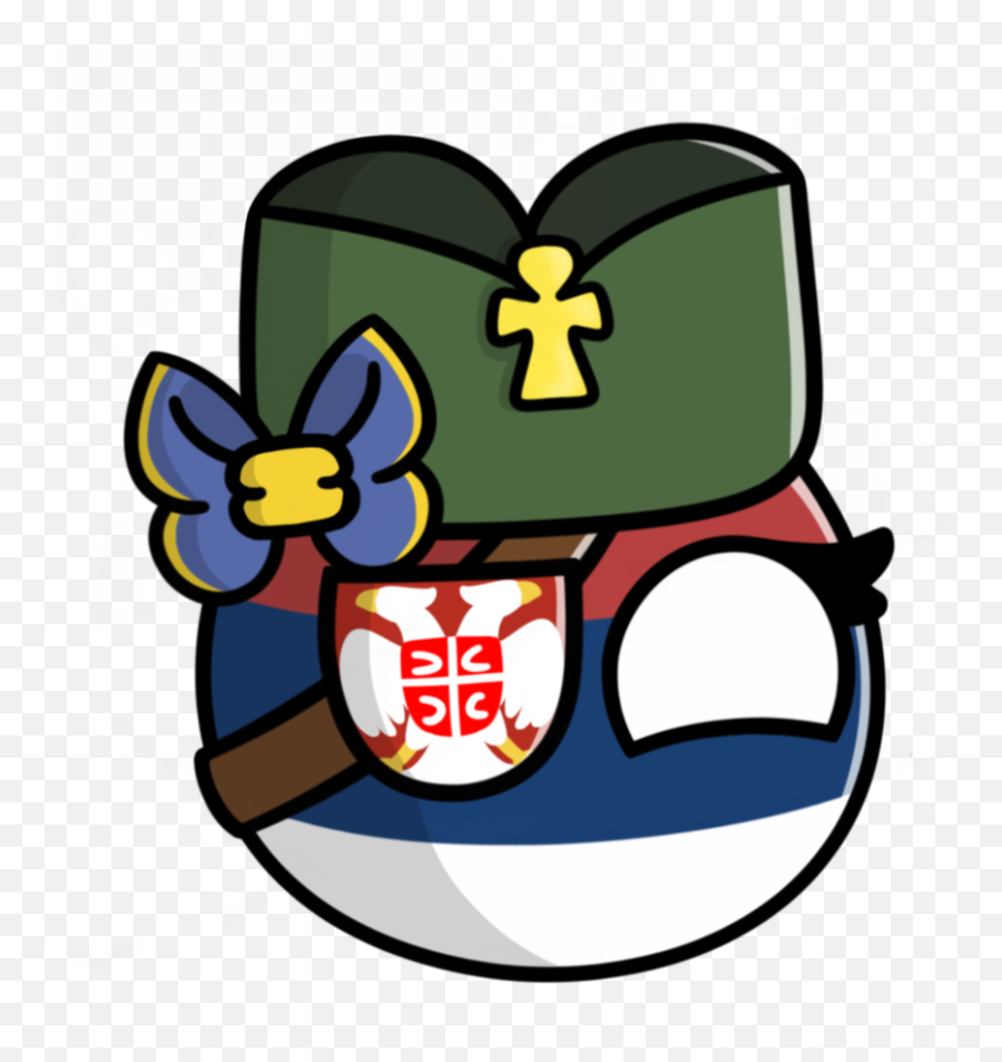 Serbiaball Countryballs Serbia Serbian - Serbia Countryball Emoji,Serbia Emoji