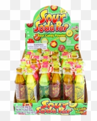 Sour Soda Pop Bottles Candy Powder - Emoji