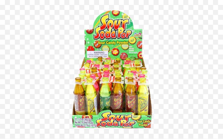Sour Soda Pop Bottles Sour Candy Powder - Candy Emoji,Magic Ball And Cookie Emoji Pop