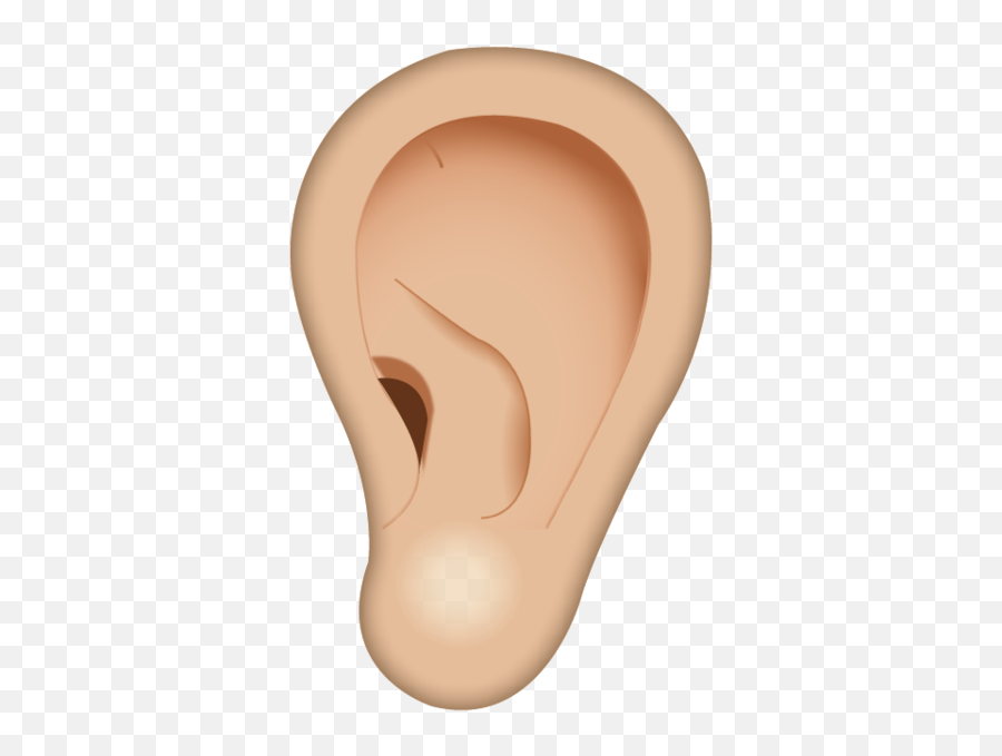 Png Ear Transparent Png Clipart Free - Emoji Ear,Lip Message Ear Emoji