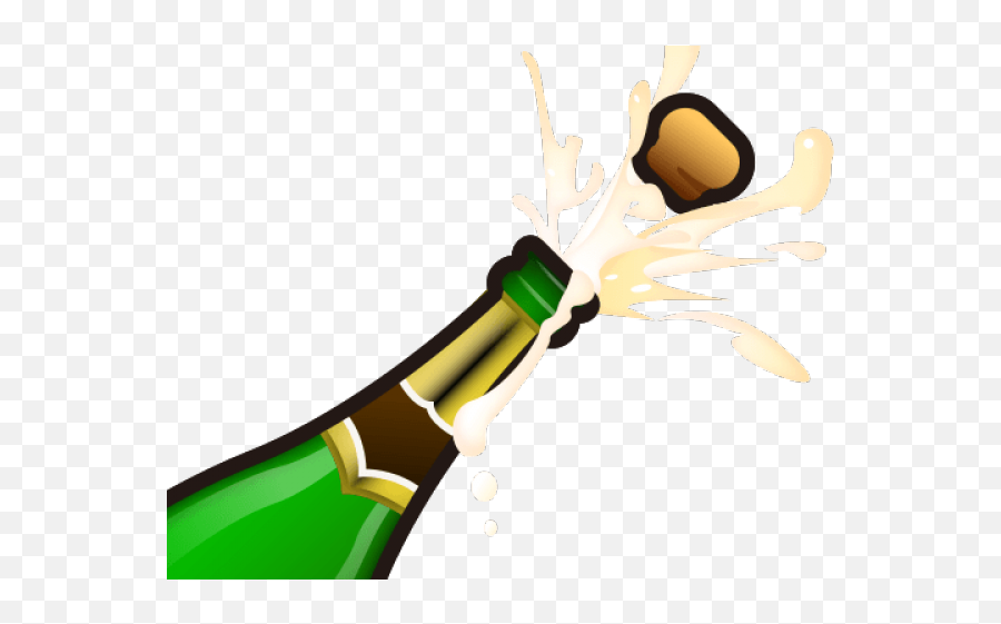 Champagne Clipart Emoji - Champagne Opening Bottle Emoji,Gym Emoji