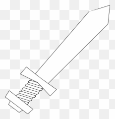 Knife Sword Weapon Dagger Outlines - Clipart Png White Emoji