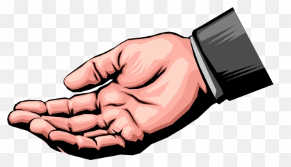 open palm png - Vector Illustration Of Open Hand Palm Clip Art Emoji