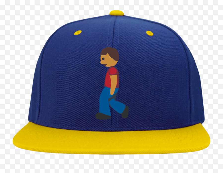 Man Walking Emoji Stc19 Sport - Flat Bill Lamborghini Hat,Emoji Hats