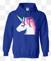 Unicorn Face Emoji Hoodie