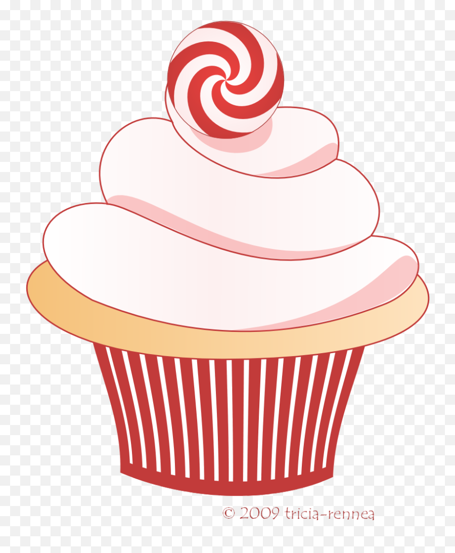 Clipart Christmas Cupcake Clipart - Cute Cartoon Clipart Cupcake Emoji,Emoji Birthday Cupcakes