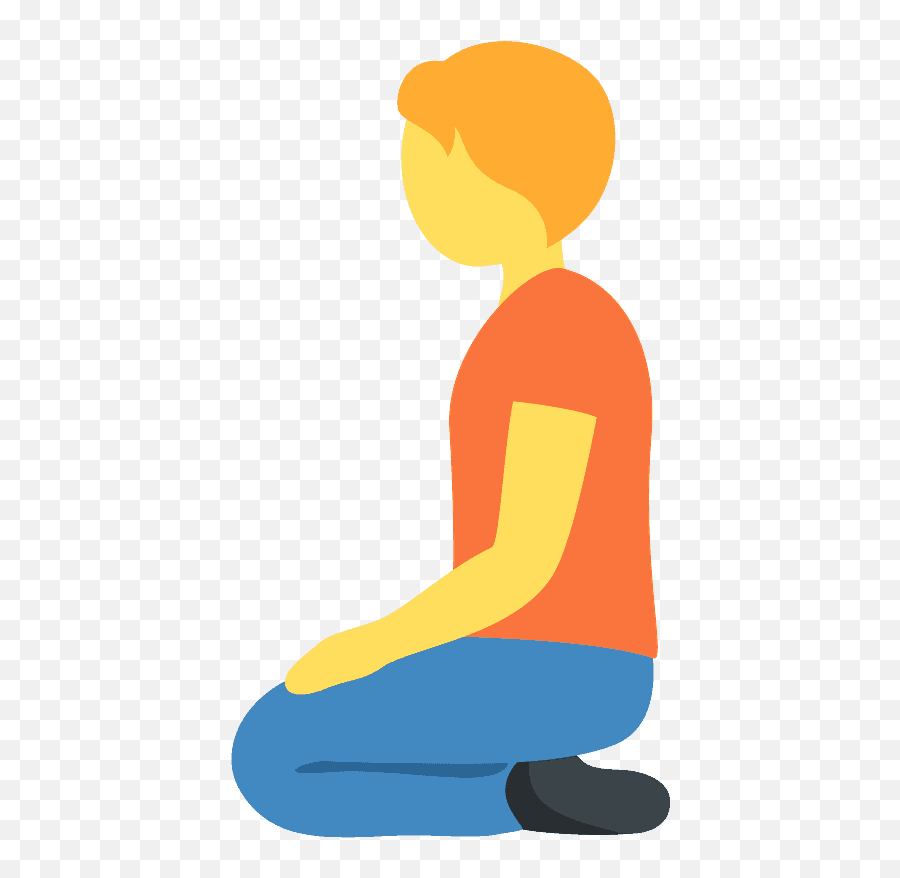Download Person Kneeling Emoji Clipart - Person On Their Clip Art,Presentation Emoji