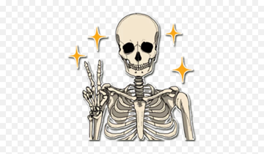 Skeleton Bob By Osmeromar Stickers For Telegram - Creepy Emoji,Skeleton Emoji