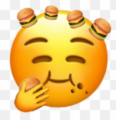 emoji burger ah yes Sticker by Nadia - Happy