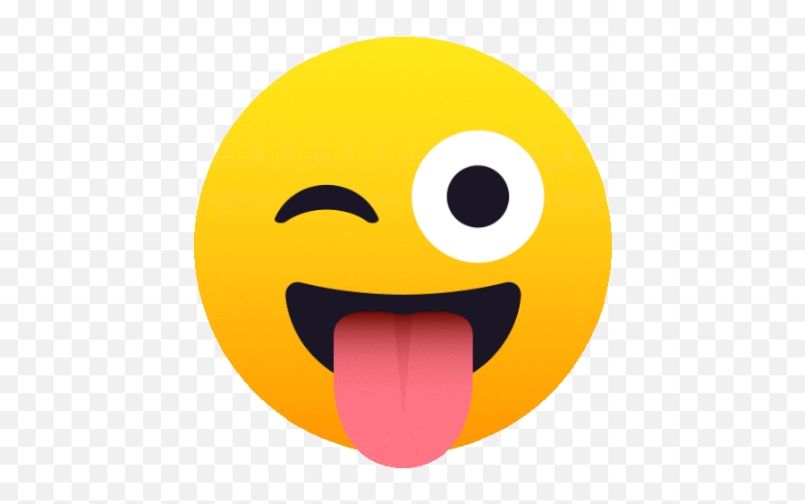 Winking Face With Tongue People Gif - Winking Face Emoji Tenor,Pow Emoji