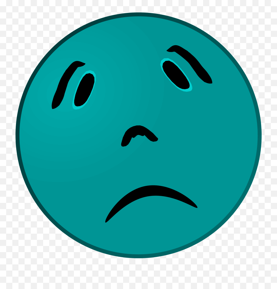 Green Smiley With A Frown Clipart Free Download Transparent - Frown Emoji,Frowning Face Emoji