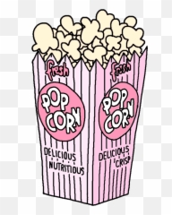 Movies clipart movie snack Transparent - Popcorn Tumblr Png Emoji