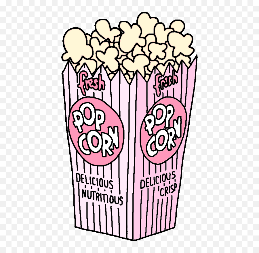 Movies Clipart Movie Snack Movies Movie Snack Transparent - Popcorn Tumblr Png Emoji,Emoji Snacks