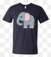 Elephant Emoji Mens V,Elephant Emoji