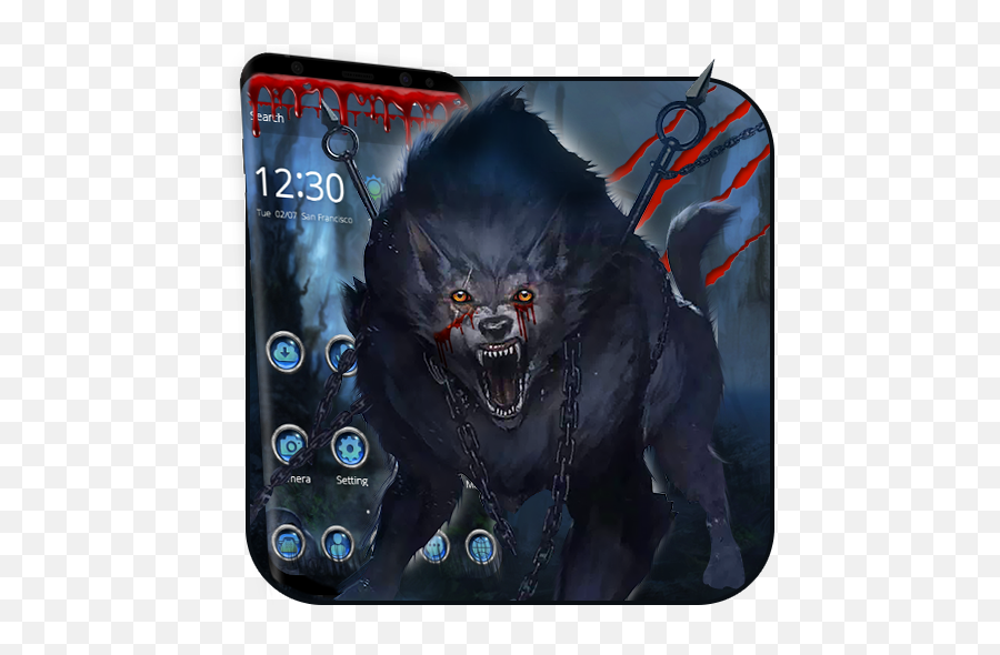 Scary Wolf Theme - Google Play Scary Wolf Theme For Android Emoji,Supernatural Emoji Keyboard