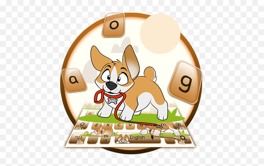 Puppy Corgi Keyboard Theme 10001003 - Dog Emoji,Dog Emojis For Android