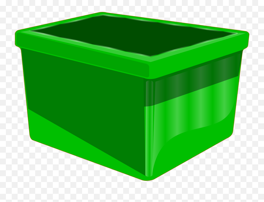 Container Box Green Empty Recycle - Clip Art Green Bin Emoji,Empty Box Emoji