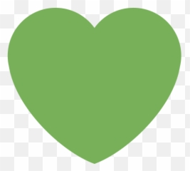 Green Heart Emoji - Green Heart Transparent Background,Green Emoji