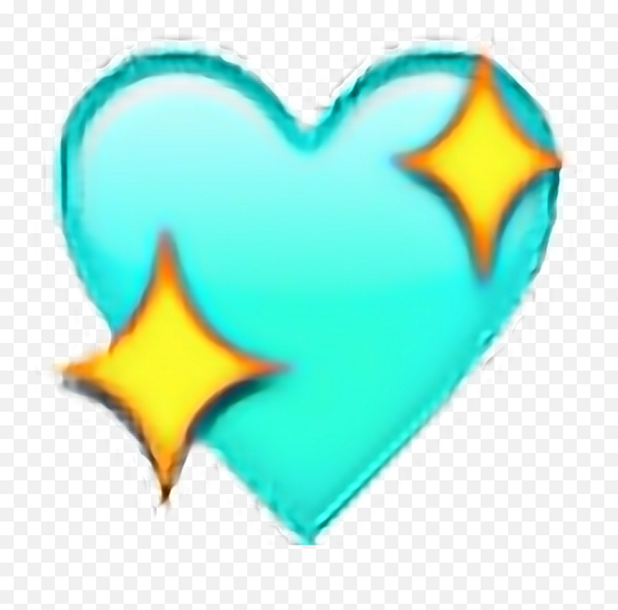 Sparkle Heart Emoji Transparent - Blue Sparkly Heart Emoji,Blue Heart Emoji