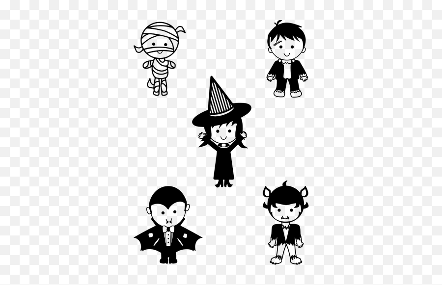 Monstres Dhalloween Classiques - Classic Halloween Monsters Clipart Emoji,Vampire Emoticon