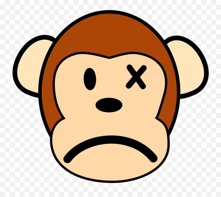 Monkey Mad Angry - Monkey Face Clipart Emoji,Mad Emoji