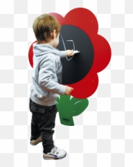 Giant Slate Magnetic Flower Take Out - Pizarra Exterior Flor Emoji
