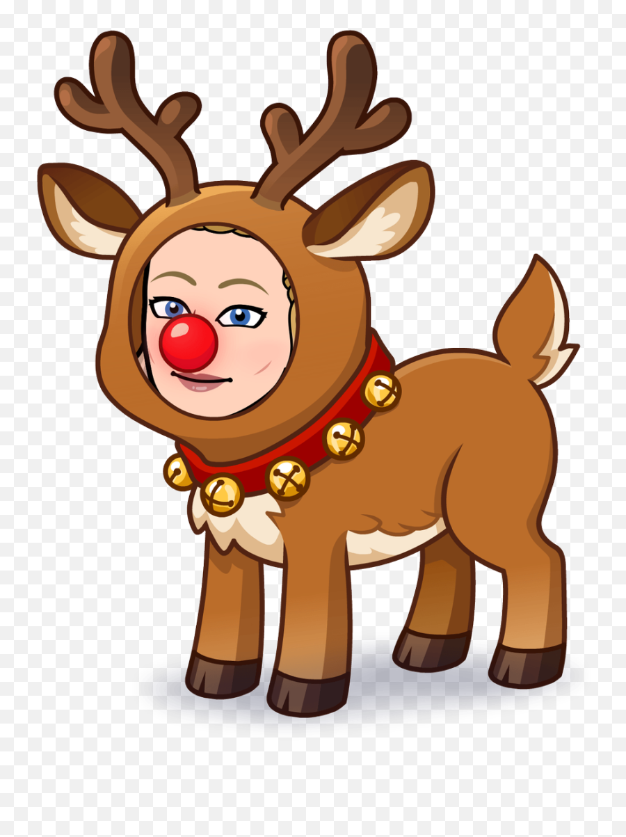 Sweater Stay Warm - Reindeer Bitmoji Emoji,Freezing Face Emoji